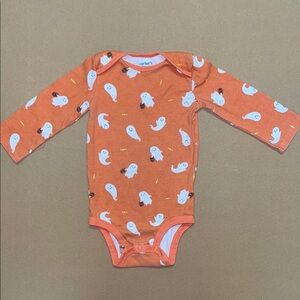 Carter's Ghost Print Halloween Onsie 12months